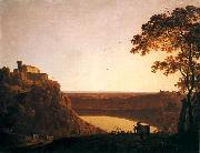 Joseph Wright, Lake Nemi at Sunset